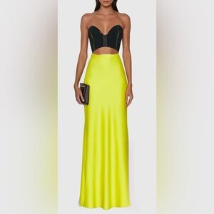 Elegant Yellow Women's Skirt